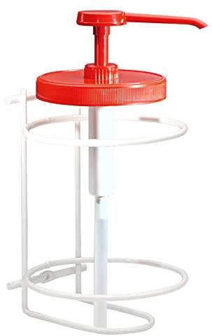 Wilpeg Handreiniger Spender Set | 3L Dosiersystem & Wandhalterung Metall | Pumpe für Handwaschpaste | Inklusive Schrauben & Dübel | Ideal für Werkstatt, Gewerbe oder Lager | Robustes Drahtgestell