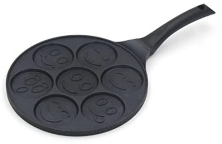 SARGE Cooking Pot Face Face Pancake Pan Fun Enjoy Mini Pancake Omelette Pan Pan with Double Layer Non-stick Coating Pancake Pan Breakfas