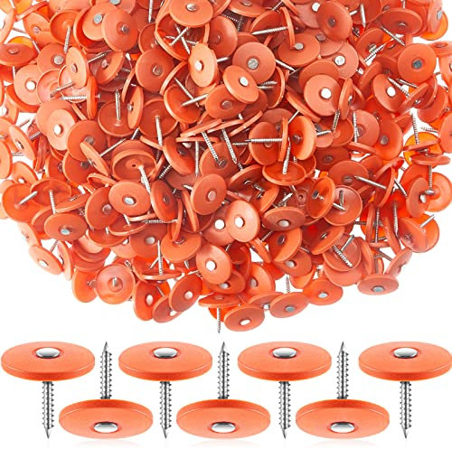 Runde Kunststoffkappe, Nagel, 2,5 cm, Dachnägel, verzinkte Teerpapiernägel für Hausverpackung, Schaumstoffplatte, Dachdeckung, Filz-Isolierfolie (4000)