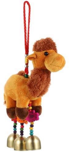 ABOOFAN Plush Camel Doll Keychain Cute Cartoon Camel Bag Pendant Kids Backpack Charm Soft Stuffed Animal Toy Gift for Children 8.66 Inch