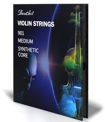Danchet Violinensaiten, 4/4, komplettes Set, professionelle Leistungsklasse, Kugelende, Nylonumwicklung 901 (inkl. E-, A-, D-, G-Saiten)
