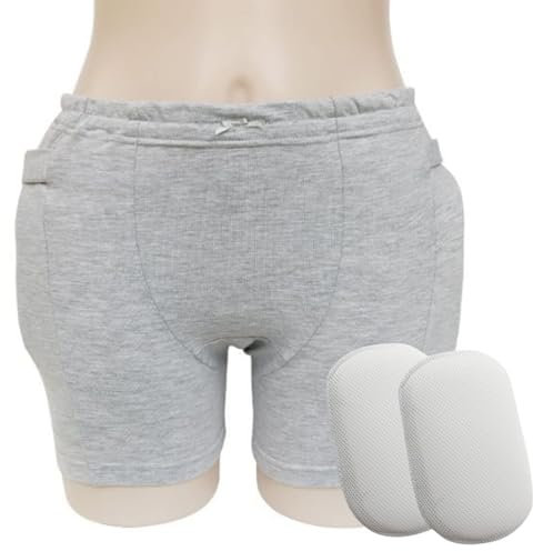 Hip Pant Sponge Mat, Hip Fracture Protective Shorts and Underwear, Older Women Hip Fracture Short Pants Protector Pants for Men Elderly Soft Breathable Hip Protector Portable Elderly
