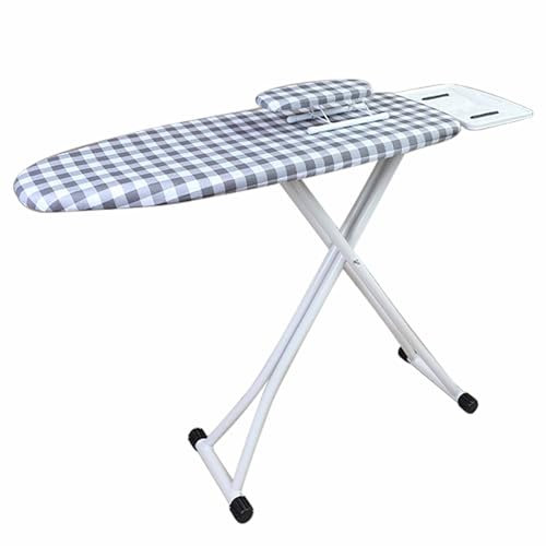 Asse da stiro,Tavola da Stiro in Metallo Pieghevole,altezza regolabile:73cm/28.74in-83cm/32.67in,Piedini antiscivolo,con funzione Stiro Veloce (Colore : Grigio, Dimensione : 2)