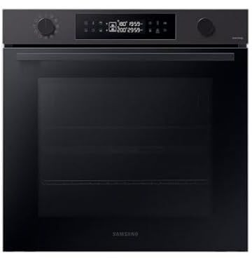 SAMSUNG Einbau-Backofen NV7B4455UAB 60 cm 76 l Doppelgarer Grill Dampf Wifi Display LED Schwarz Klasse A+