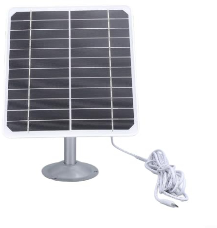Donkivvy Chargeur USB pour panneau solaire 5 V 20 W, chargeur solaire monocristallin portable compatible avec caméra de sécurité d'alimentation de téléphone portable