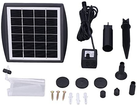 FLEXMAN Solar Wasserpumpen Set, Sonnenbetriebene Tauchbrunnen Außenpumpe, Bürstenlose Tauchpumpe für Aquarium, Springbrunnenteich, Gartenteich