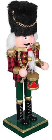 BUGUUYO Casse-Noisette Bois pour Décoration De Noël Sculpture De Poupée Classique Soldat Casse-Noisette pour Centre De Table De Noël Ornement De Fête
