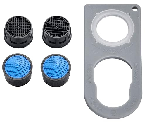 4 x M22/M24 PERLATOR® Innenteil inkl. Schlüssel ~ 15 l/min Original Perlator Wasserhahn Ersatzteil für Armaturen