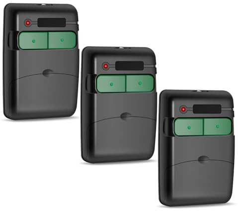 Reemplazo para Mando Garaje CLEMSA 433,92 MHz Compatible con MASTERCODE MV-1(MD-21), MV-12(MD-22), MV-123(MD-23) – 3 Unidades Mando a Distancia Repuesto con Manual