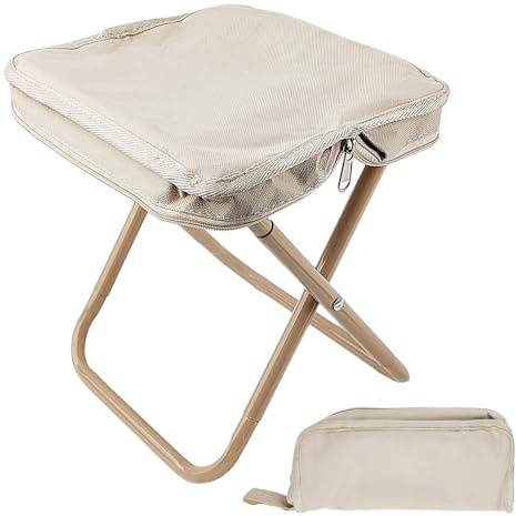 Occupaternm Sgabello pieghevole sedia da campeggio pieghevole portatile sedia da pesca piccolo sgabello pieghevole per attività all'aperto per viaggi, escursionismo, giardino, pesca, barbecue