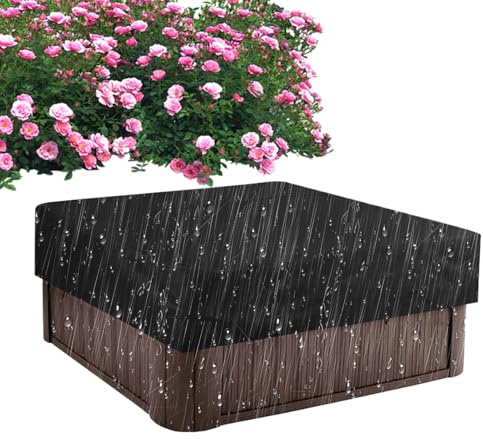 Funda de spa | Junta impermeable de protección UV - para exterior, patio, jardín, terraza, borde de piscina, casa residencial