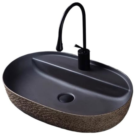 Lavabo De Bar Lavabo retro de encimera for balcón, independiente y creativo, ideal for alojamientos vacacionales, con orificios for lavarse las manos Accesorios de baño(A)