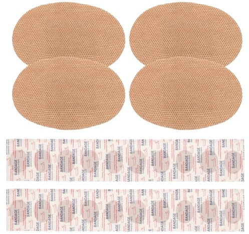 TOYANDONA Breathable Elastic Fabric Bandages 50pcs Oval 32x25mm Flexible Wound Care Patches for Knuckle and Finger Protection First Aid Adhesive Plasters
