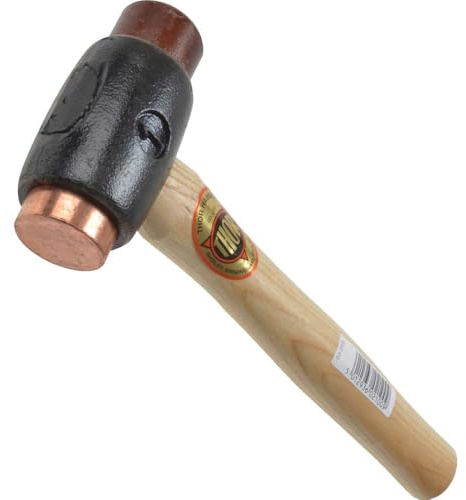 Thor 210 Marteau en cuivre/cuir brut Taille 1