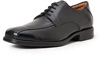 Geox Herren U Federico W Derby, Schwarz, 44 EU