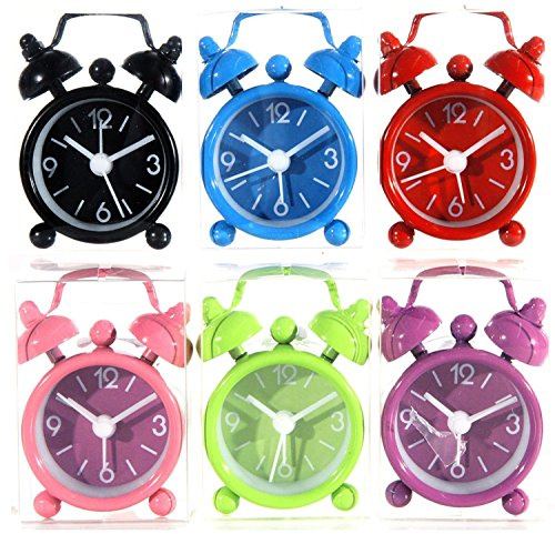 Technoline Reisewecker Geneva DGW Mini Retro Analog Weckalarm inkl. Batterie (rosa)