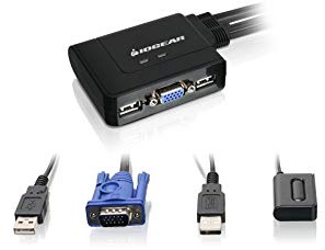 IOGEAR GCS22U - 2-Port USB KVM switch Black (2-Port USB KVM Switch VGA - Warranty: 3Y)