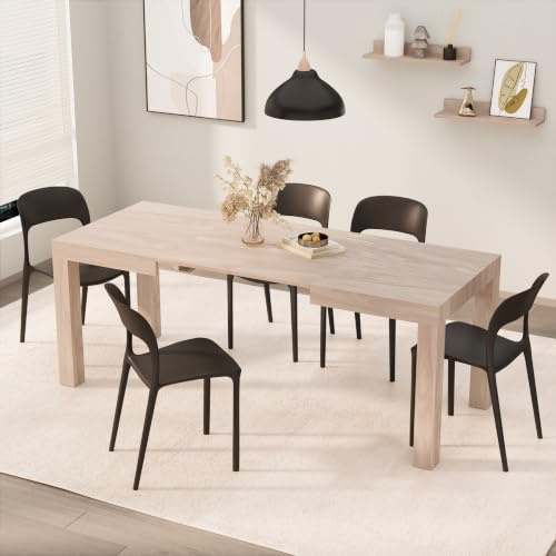 Mobili Fiver, First Extendable Table, 120(200) x80 cm, Oak, Made In Italy
