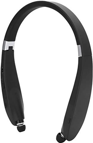 Goshyda SX‑991 Bluetooth Headset, Bluetooth 5.0 Neckband Headphones Foldable Sports Earphone with Retractable Earbuds, for Home Office,Video Conference, with Carry Case