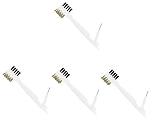 Baluue 4pcs Wire Brush Gas Stove Cleaning Brush Scrubber Scraper for Household Kitchen Use Efficient Stove Cleaner Scraper Stiff Bristles