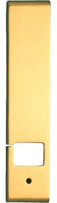 PLACCA AVVOLGITORE INCASSO COTTALI MM 53X240 OTTONE LUCIDO