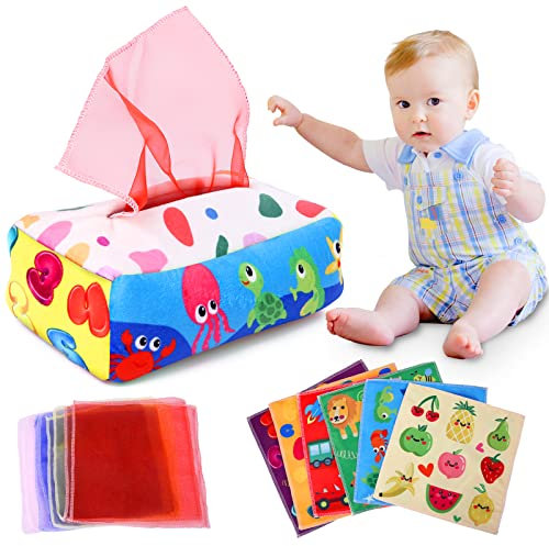YOGINGO's 0-6 Months Sensory Toys - Soft, High Contrast, Montessori Gifts for Baby Boys & Girls