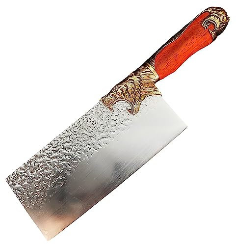 Hackbeil Messer Tiger Kopf Kupfergriff Schneidemesser Schneidemesser für scharfe Knochen Kitchen Knife Chef's Knife Scharfe Klinge für Küche & Restaurant