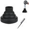 Diffusore Universale Pieghevole, Viaggio Diffusore Asciugacapelli, Pieghevole Portatile Diffusore, Diffusore in Silicone per Asciugacapelli, Diffusore Capelli Ricci Phon Copertura, Nero
