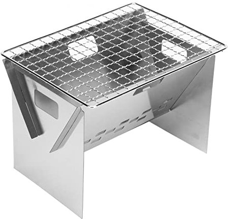 Parrilla De Barbacoa De Carbón Plegable, Parrilla De Barbacoa Portátil De Acero Inoxidable Para Acampar Al Aire Libre, Parrilla De Kebab, Parrilla Mangal, Parrilla De Barbacoa Cuadrada, Barbacoa De Pi