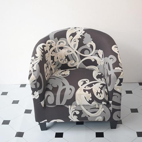 Surwin Sesselbezug Sesselschoner mit Elastisch Stretch Husse, Pelis-Muster Sesselüberwurf Universal Chair Schonbezug Sofabezug für Clubsessel Lounge & Cocktailsessel (Pelisse)