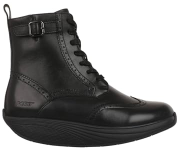 MBT Winka Boot botas de Mujer de vestir. Botas de Nappa para Caminar Anatómicas y Cómodas. Calzado Fisiológico Confort y Estabilidad con Suela balancín. Botas Casual con cordones.