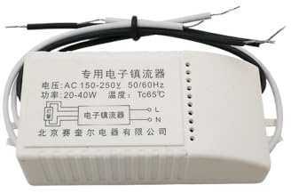 RTRCAGAKM Balastro electrónico Universal de 20 W, 30 W y 40 W, rectificador de Entrada CA 150-250 V T5