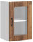 vidaXL Lucca Kitchen Wall Cabinet with Glass Door - Old Wood - Modern Storage Solution - Engineered Wood - 60x40x31cm - Kitchen Decor