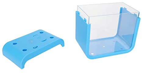 Qukaim Petit aquarium Betta avec lumière LED - Amovible - Aquaponique Betta - Décoration de bureau - Design compact - 5,5 x 5,5 x