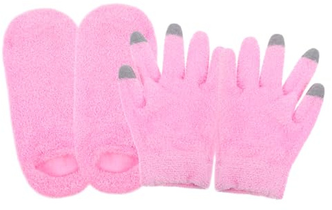 SHERCHPRY Feuchtigkeitsspendende Handschuhe Mit Touchscreen Feuchtigkeitssocken Für Trockene Hände Und Füße Atmungsaktiv Hautfreundlich Hand Und Fußpflege Satz Für Damen