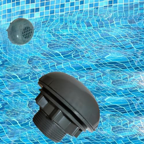 Hegawleo Pool absperrhahn 38mm Für Für Intex und Bestway Pool Zubehör, poolanschlussset kolbenventil, ersatzventil Pool für 1-1/2 Zoll Schlauch,Kolbenventilanschluss PVC Wartungs Zubehör (B)