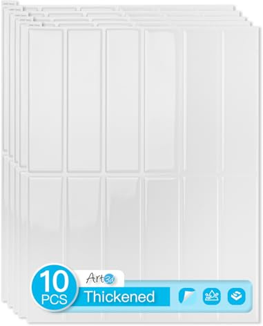 Art3d Subway Tile Peel and Stick Backsplash, 10-Pack, 11.4 x 9 Inch, White | Enhanced Thickness, Superior Adhesion, Effortless Installation, for Home Decor, Kitchen Countertop, Ideal for Home Renovators