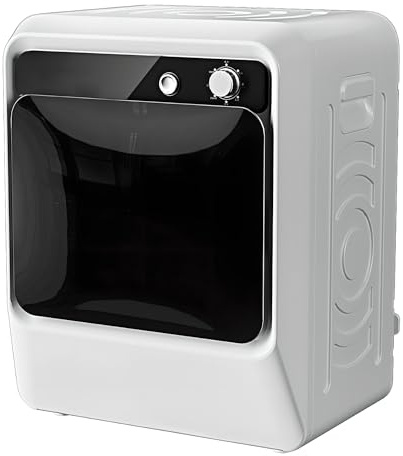 Secadora Pequeña, Secadora de Ropa Portátil con Panel Táctil Inteligente Lcd, Bañera de Acero Inoxidable, Capacidad de Secado de 5 Kg Para Apartamentos, Lavandería, Rvs 458E
