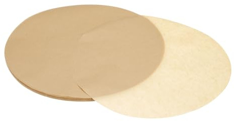 QUARKZMAN 200 Pezzi Carta Forno Rotonda, 11 Pollici Carta Forno Antiaderente Per Teglia Pizza, Torta, Springform Pan, Marrone