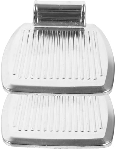 SOLUSTRE Rollstuhl Fußstütze Faltbares Aluminium Pedal 1 Paar Verstärktes Beinstützkissen für Rollstuhl Ergonomisch Leicht und Stabil