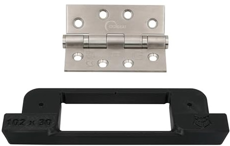 Foxy3DPrints 102 x 76 mm (4) Slimline Basic Precision Hinge Jig Router Template for Door and Door Frame