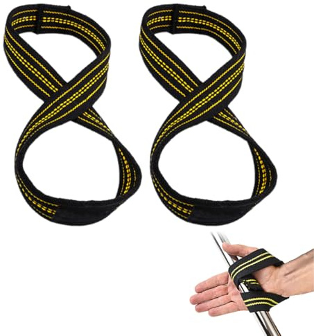 WUYJI Sangles de fitness et musculation sangle de tirage musculation 1 paire de bandes de résistance en forme de huit pour haltérophilie bracelets de musculation bandes d'entraînement fitness unisexe