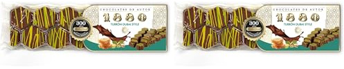 1880 - Turrón Chocolates de Autor Estilo Dubai 200g, Crema de Pistacho con Masa Kataifi y Chocolate con Leche, Textura Crujiente, Elaborado en Jijona, Calidad Suprema, Tradición Familiar desde 1880