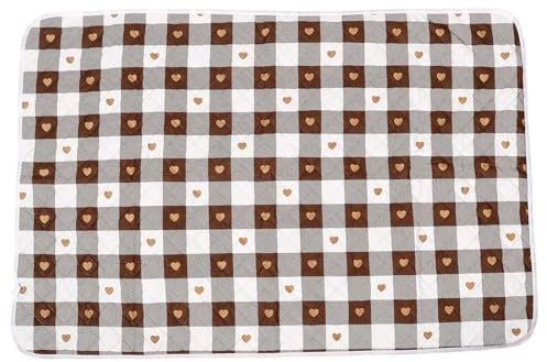 HEMOTON Alèse Lavable 80x120 Cm en Coton Protection Anti-fuites, Tapis D'incontinence Urinaire et Alèse Menstruelle Réutilisable pour Lit, Coussin Absorbant Polyvalent pour Femmes