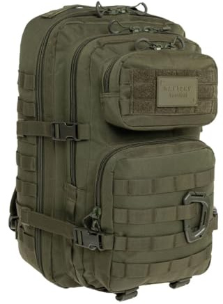 BRYTZKY Tactical Polygon Large 36L Taktischer Rucksack – Oliv | Militär & Outdoor Rucksack Herren, Mit MOLLE-System, Fach für Trinkblase, Ideal für Trekking, Camping & Survival, 51×29×28 cm