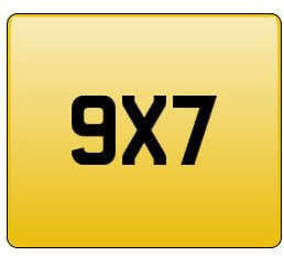 Show/Decor Plate 9x7, 7x5, 8x6, 9x3, 6x4 | Signage | Small Signs | Number | Various Sizes | Suitable for home decor, outside signage poles | Motorbike Like Sizes |