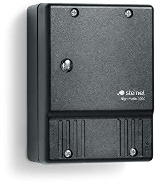 Steinel Dämmerungsschalter NightMatic 2000 schwarz, Dämerungssensor für automatische Beleuchtung bei Nacht, 3.7 x 7.4 x 9.9 cm