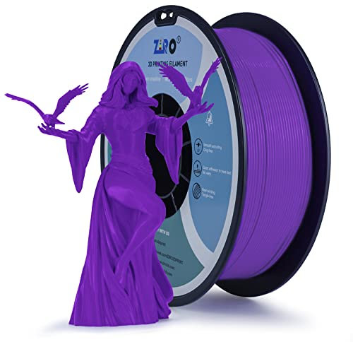 ZIRO PLA Filament 1.75mm, 3D Drucker Filament PLA Basic Color Series 1.75mm 1kg (2.2lbs), Maßgenauigkeit +/- 0.03mm, Lila