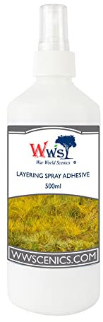War World Scenics 500ml Sprüh-Kleber für Statische Grasfasern Modellbau Modellbahn Tabletop Gelände