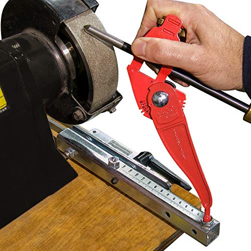 Woodcut Tools Tru-Grind Original Turning Tool Sharpener System Including a Jig to Sharpen All Woodturning Tools up to 1-1/2 with Base Slide for Lathe Woodturning Tools